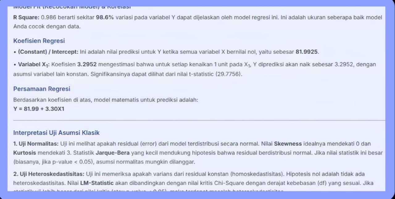 Fitur Interpretasi Hasil